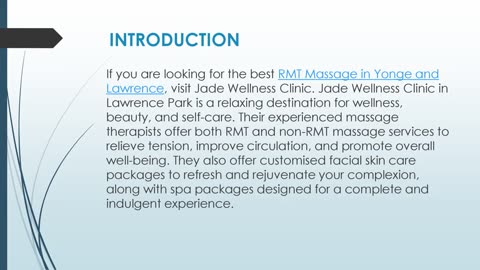 Best RMT Massage in Yonge and Lawrence