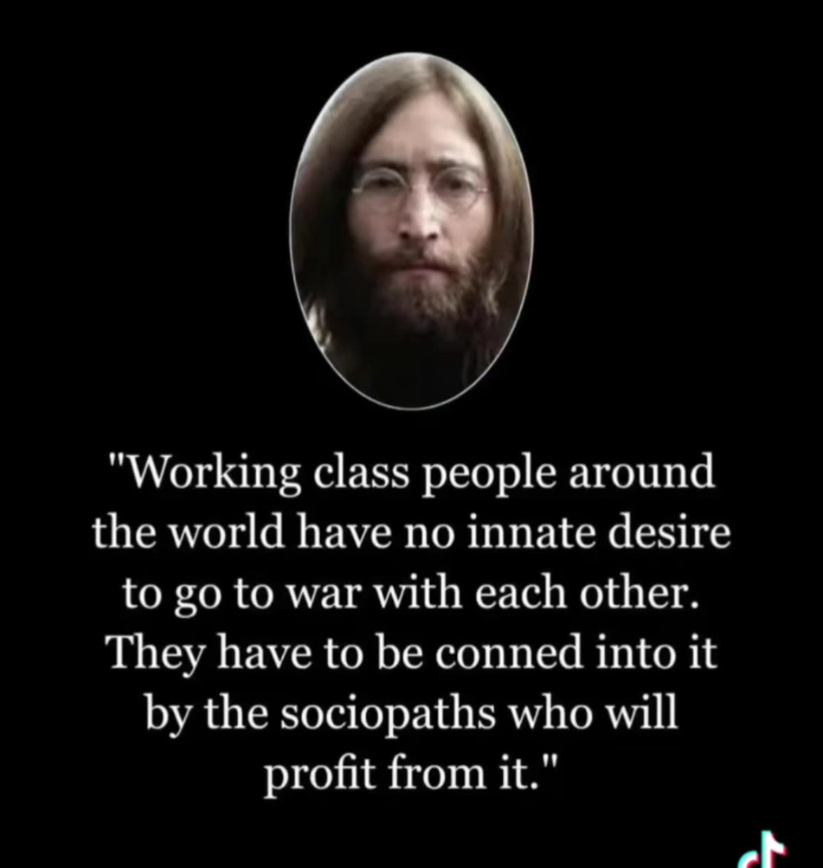 John Lennon on the working class people