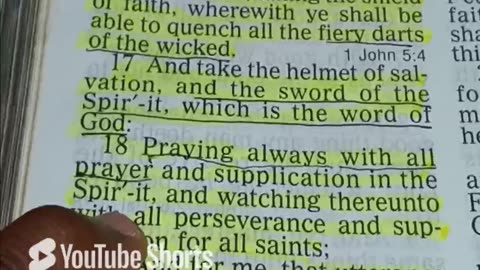 Putting on the Armour of God (short prayer)