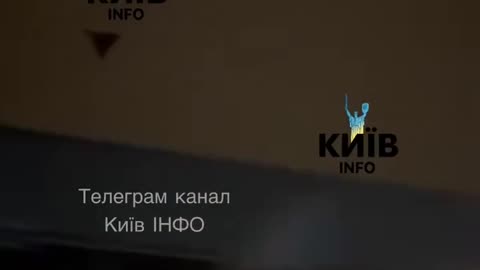 People Watch Geran Drone Fly Above Kiev