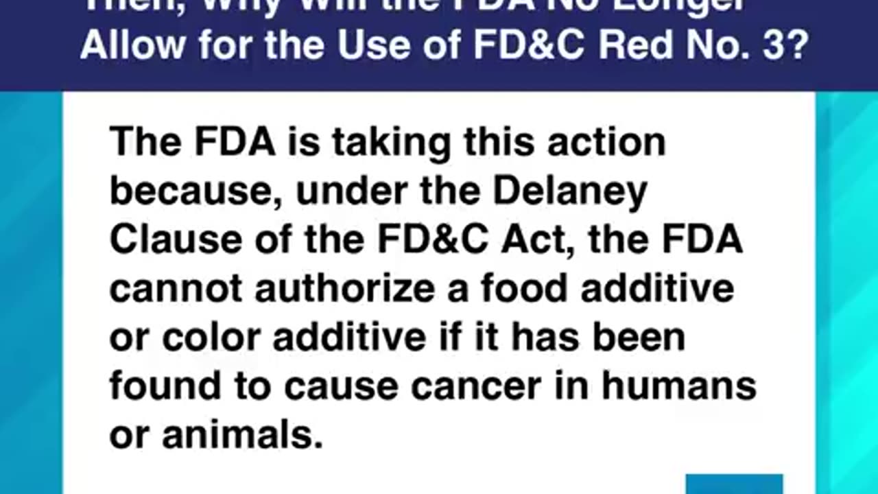 The FDA Bans Red No. 3