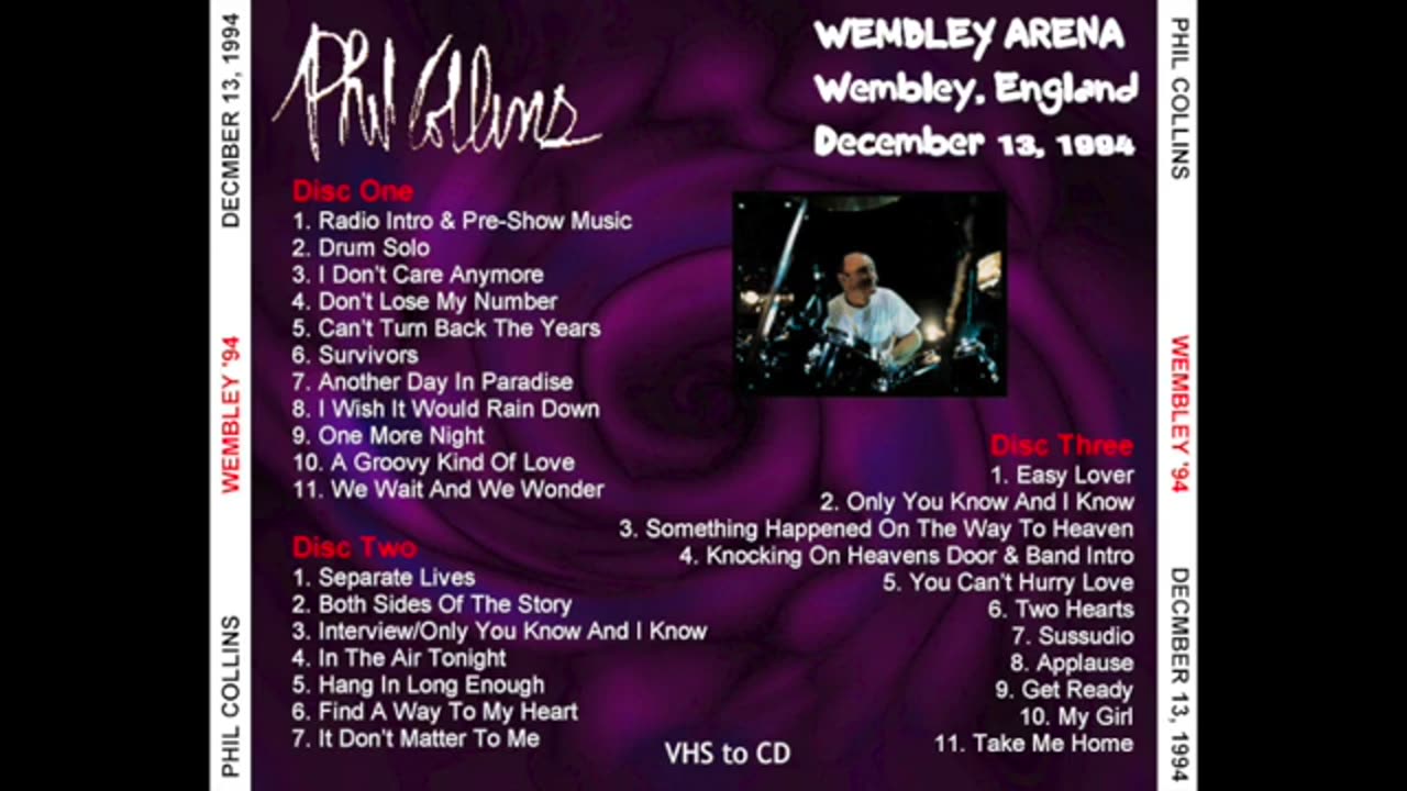 Phil Collins - Live - 1994.12.13 - Wembley