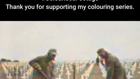 Soldiers Maintain Battlefield Graves #ColourisedHistory