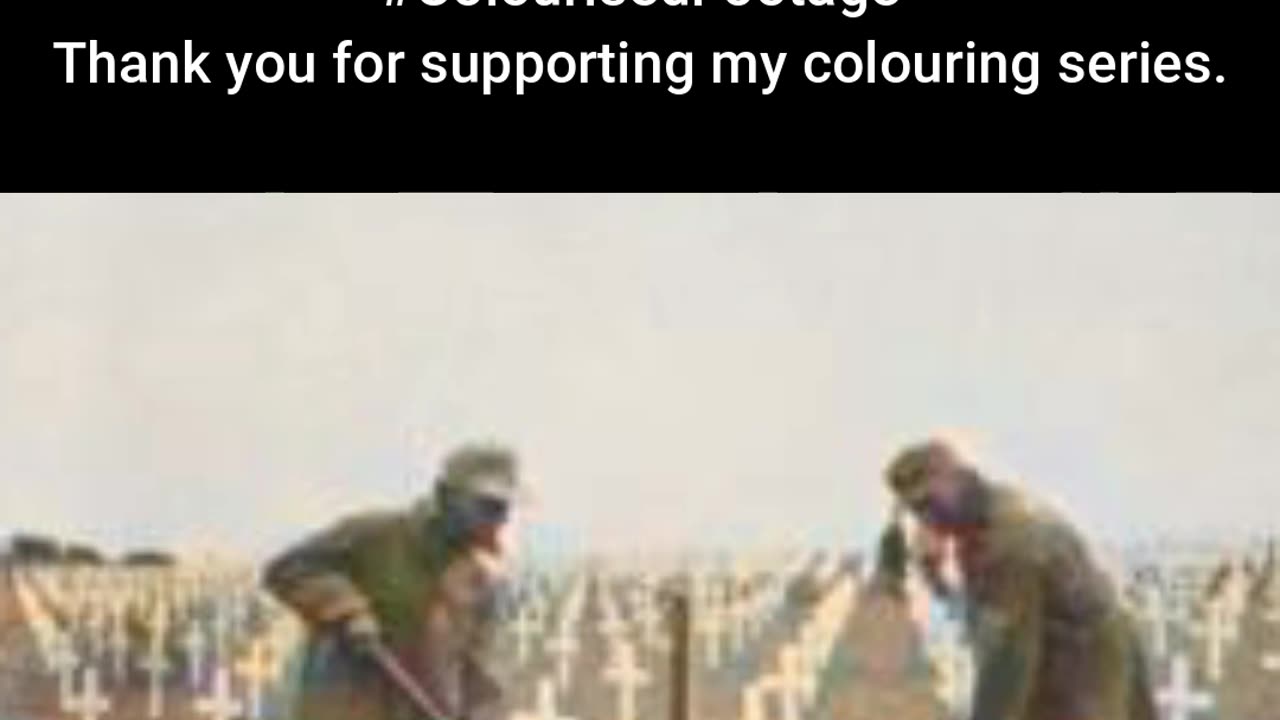 Soldiers Maintain Battlefield Graves #ColourisedHistory