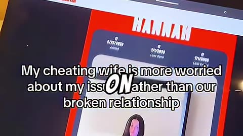 She's on Tinder becuase he's awlays working