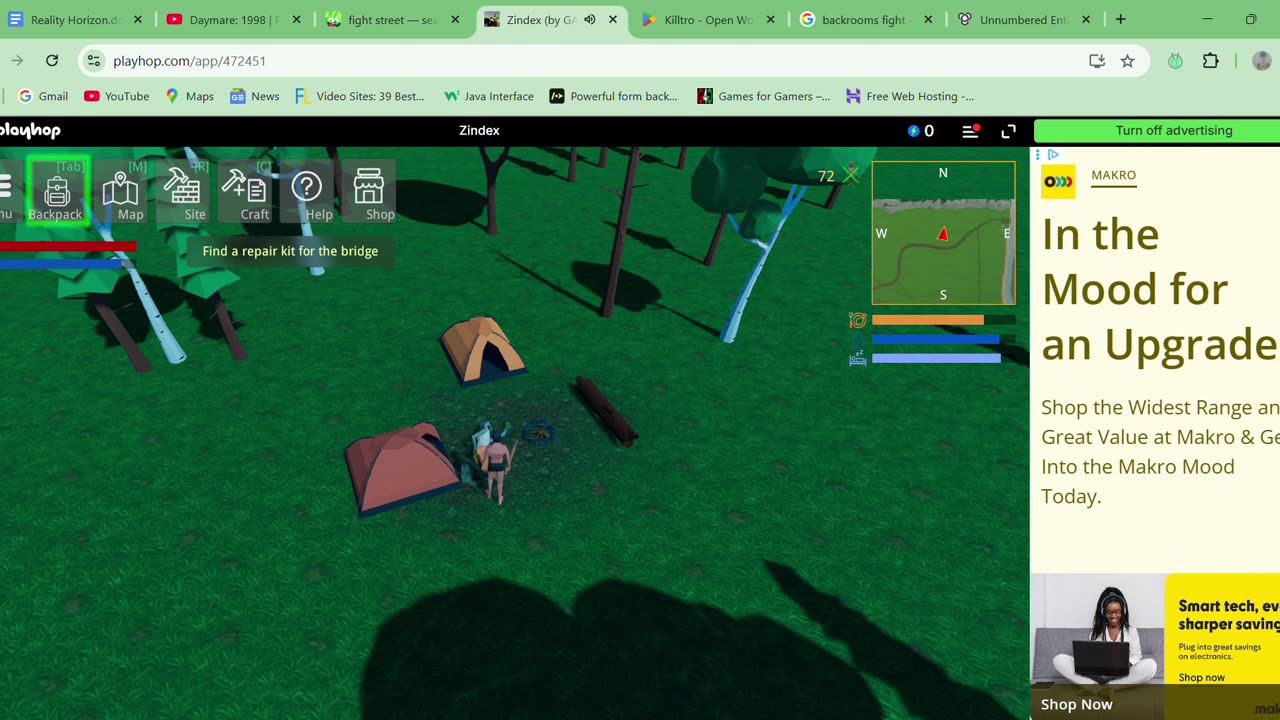 Zindex - gameplay Unity Isometric Zombie survival Ragdoll fight Beat em up Open world