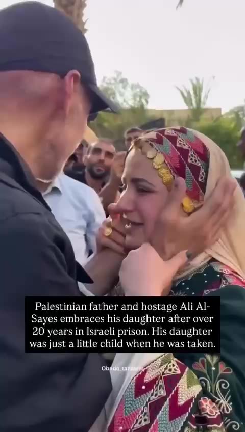 After 20 years of separation, a Palestinian father reunited with his daughter