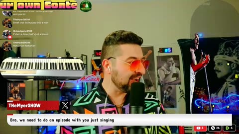 Singing Freddie Mercury Great Pretender and Hungarian Song Tavaszi Szél Vizet áraszt 😆😆