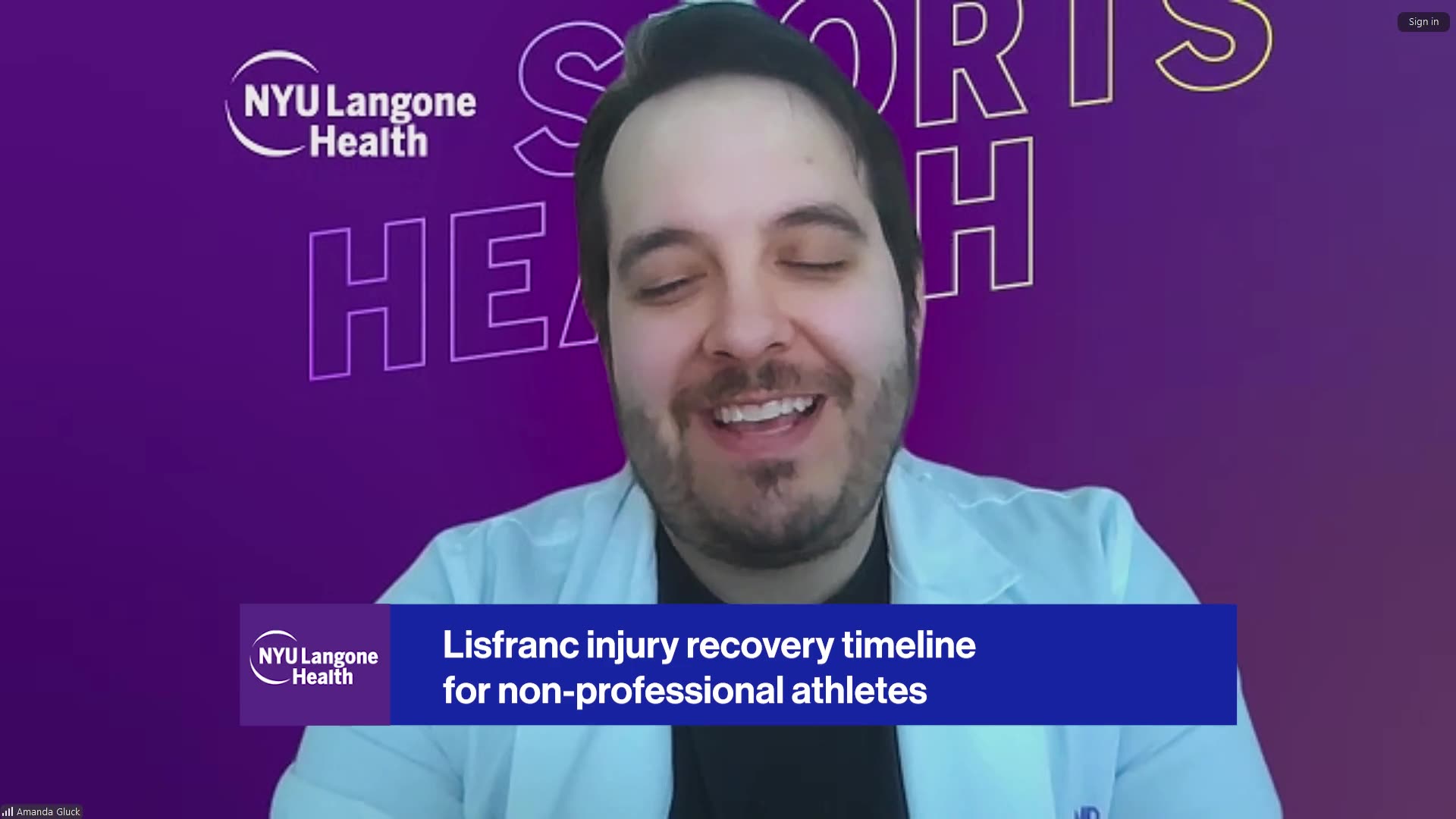 NYU Langone's Daniel J. Kaplan, MD explains Andrew Thomas' recovery from Lisfranc surgery