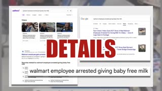Fact Check: Video Does NOT Show Real Walmart Employee Arrested For Giving Milk To A Baby -- Sora AI