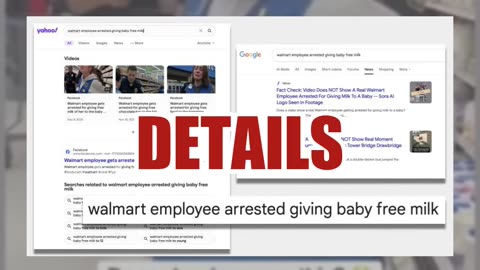 Fact Check: Video Does NOT Show Real Walmart Employee Arrested For Giving Milk To A Baby -- Sora AI