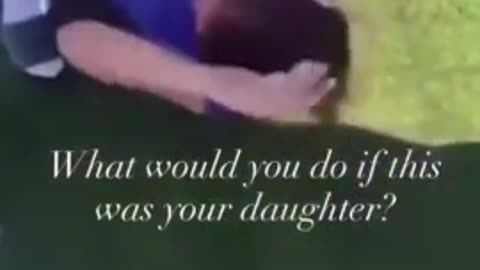 White girl gets beaten by black students banned on YouTube [ real or fakeake]