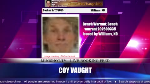 Mugshot TV - Live Arrest Booking Video Stream