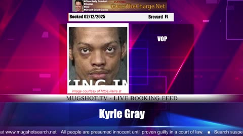 Mugshot TV - Live Arrest Booking Video Stream