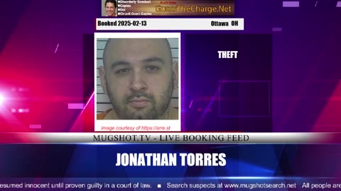 Mugshot TV - Live Arrest Booking Video Stream