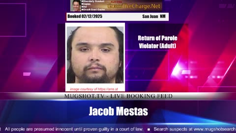 Mugshot TV - Live Arrest Booking Video Stream