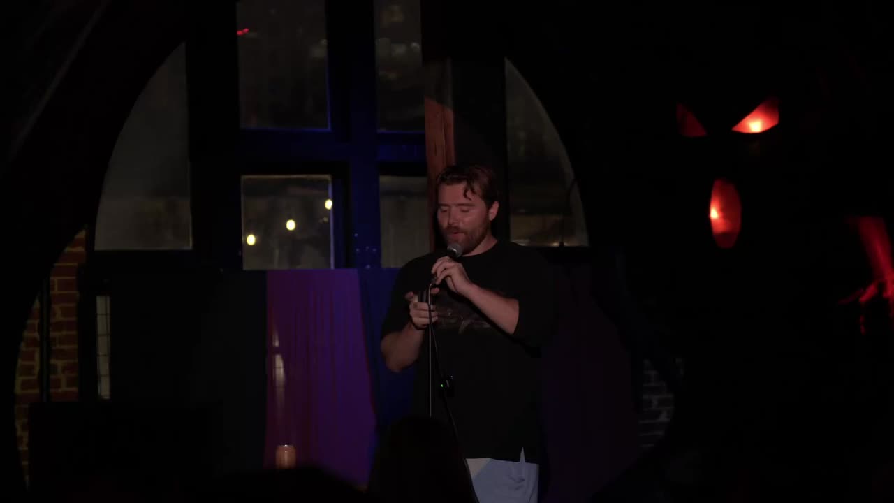 Guy bombing at a bar