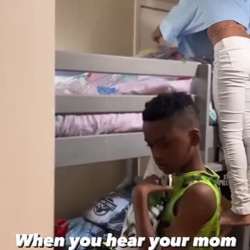 When you hear your mom yelling at your siblings