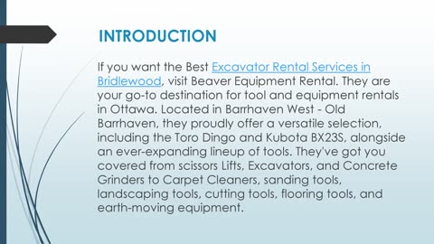 Best Excavator Rental Services in Bridlewood