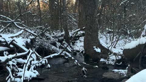 Relaxing Snow River Sound