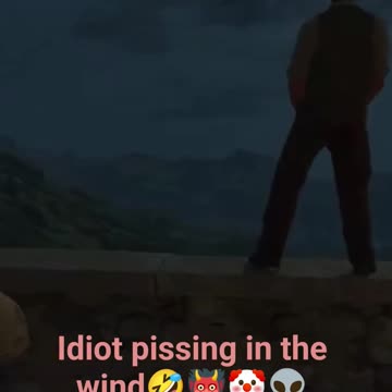 Guy pissing on bridge 🌉 🤡🤣👹👽
