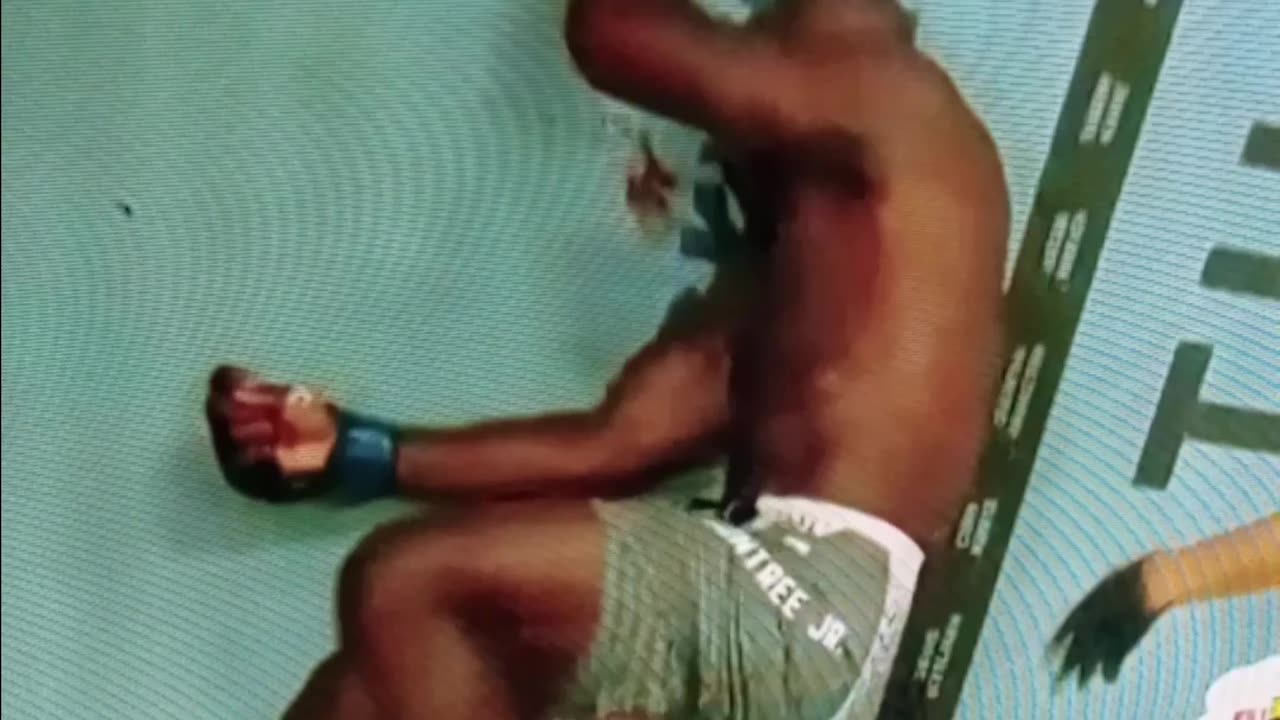 Jiri and rountree scrap.....rountree takes a nap