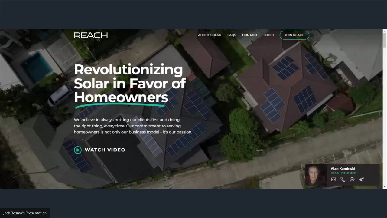 The REACH Solar Profile Discussion With Alan Kaminski 3