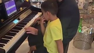 Khabib Nurmagomedov Plays Piano with Fouad Darwish’s Son Zayed