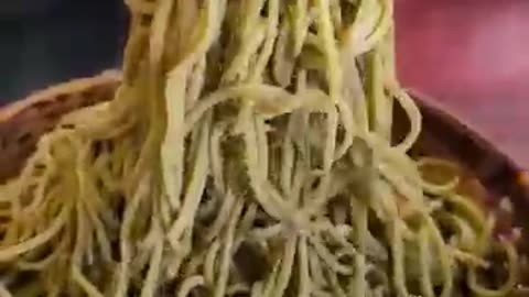 100-Year-Old Soba Shop in Kyoto 🇯🇵🍵 | Green Tea Matcha Soba from Yabu Soba Japan