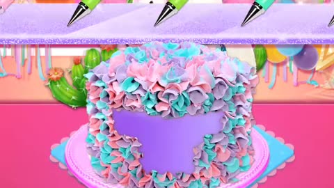 🦄✨ Unicorn Bakery Chef: Alpaca Birthday Cake🦙