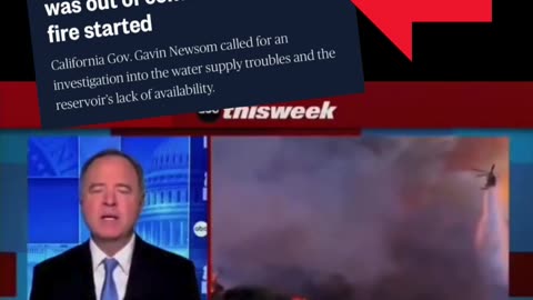 🚨Adam Schiff claims that the reservoirs “were full at the initiation of these fires.”