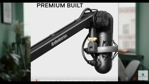 SteelSeries Alias/Alias Pro Mic Boom Arm — For Gaming, Streaming, and Podcasting