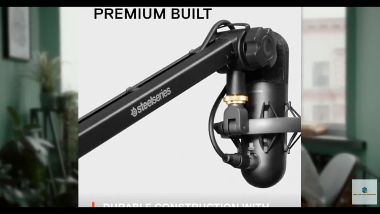 SteelSeries Alias/Alias Pro Mic Boom Arm — For Gaming, Streaming, and Podcasting
