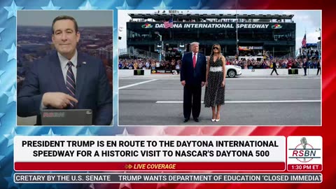 LIVE REPLAY| President Trump Visits NASCAR’s Daytona 500 Race - 2/16/25