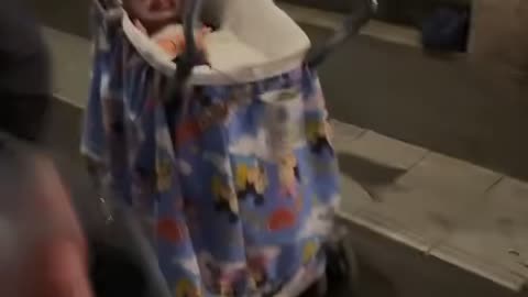 Clown Baby Street Performer In Rome