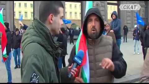 Симпатизант на Пеевски на протеста на 11.11.2024: "Изборите са протекли нормално"