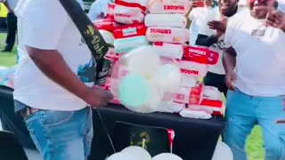 Men supporting each other