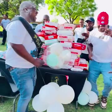 Men supporting each other