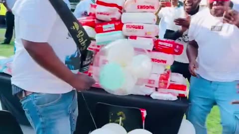 Men supporting each other