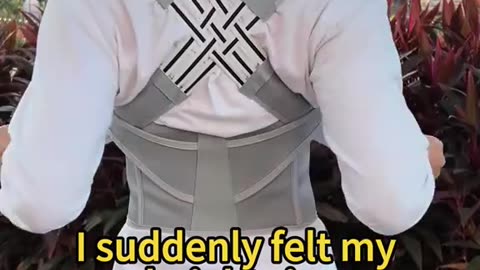 Adjustable Back Brace Posture Corrector – Shoulder Support & Pain Relief