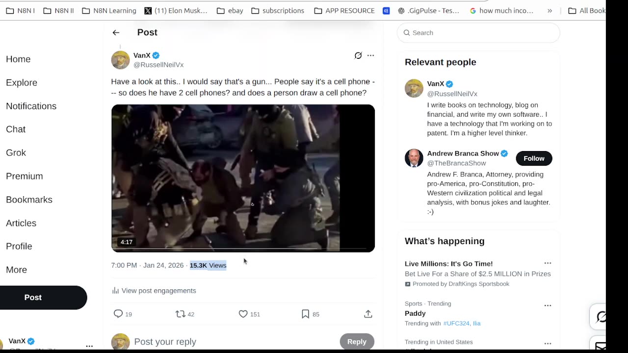 Rumble is Trash... 14k views, over 100 likes On Twitter.. <10 views Rumble For Viral Video