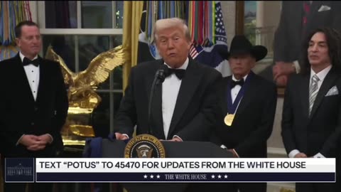 I can’t believe I lived to see kiss get an award in the Oval Office!