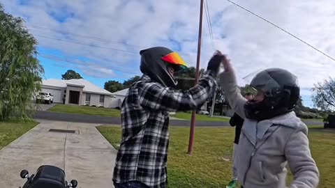 Mom’s First Harley Ride ❤️🏍️