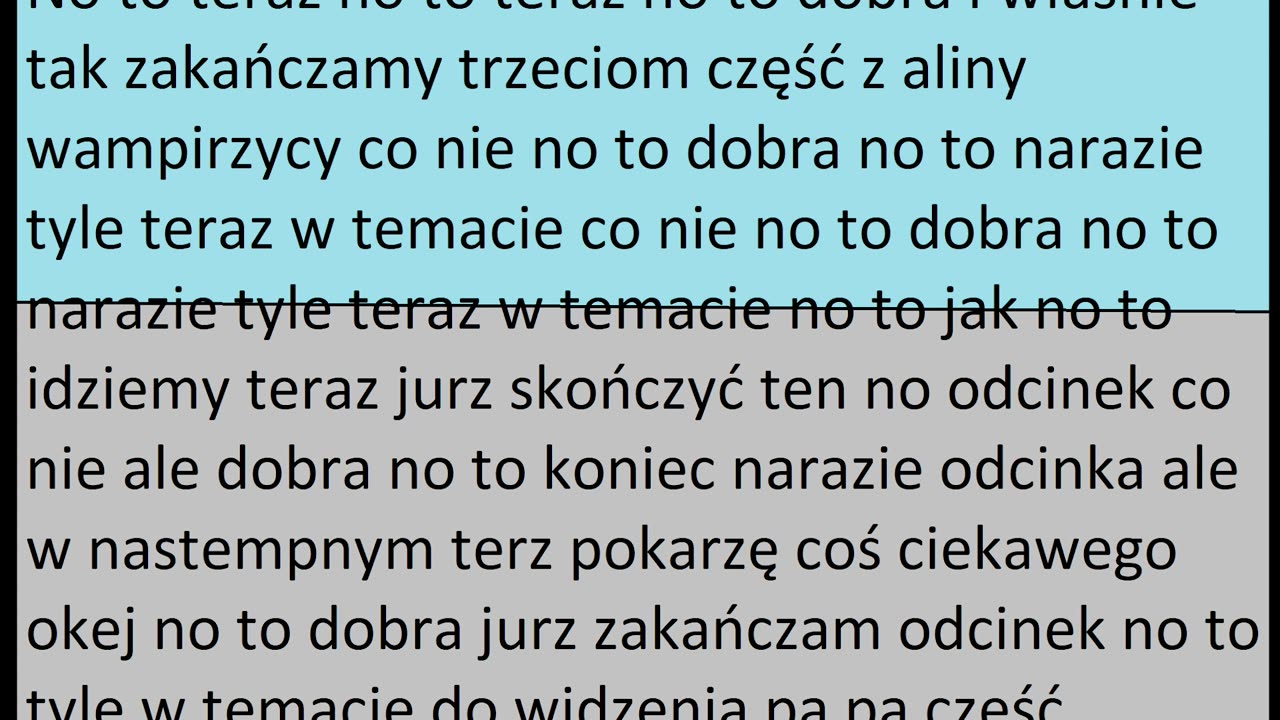 Bloki Kultury odcinek 292 - Alina wampirzyca czesc 3