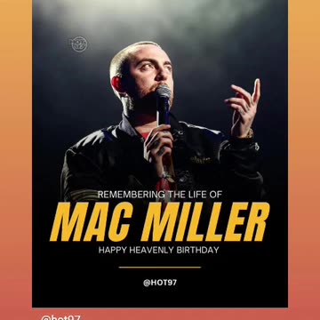Remembering Mac millier and past birthday 🎂 rip to him he will be 33 years old 01/21/24