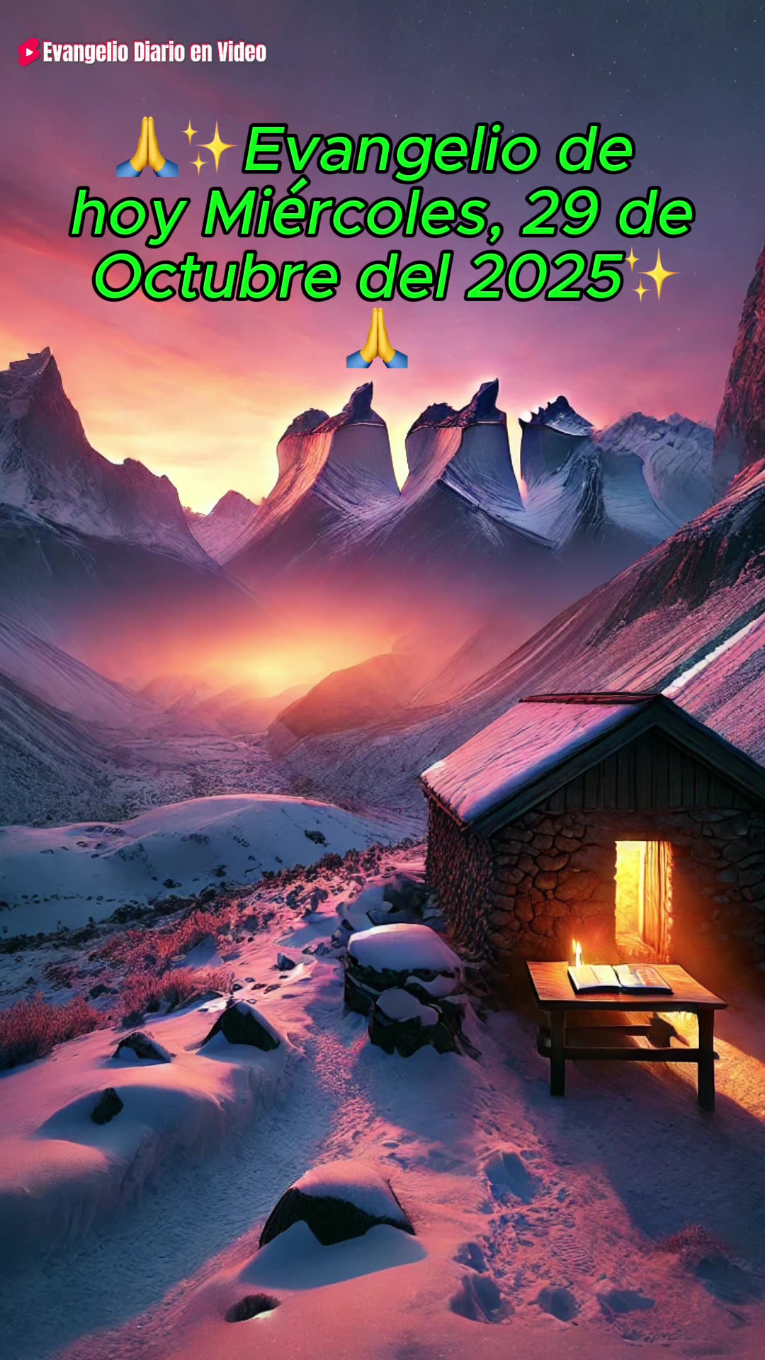 🙏✨Evangelio de hoy Miércoles, 29 de Octubre del 2025✨🙏