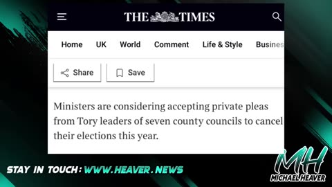 England Cancelling Elections?!