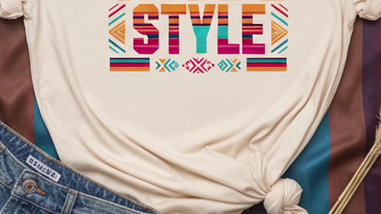 Why does this tee feel like summer in every stitch? Sarape vibes hit different #bohostyle #