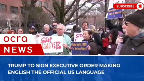 Trump to sign executive order making English the official US language