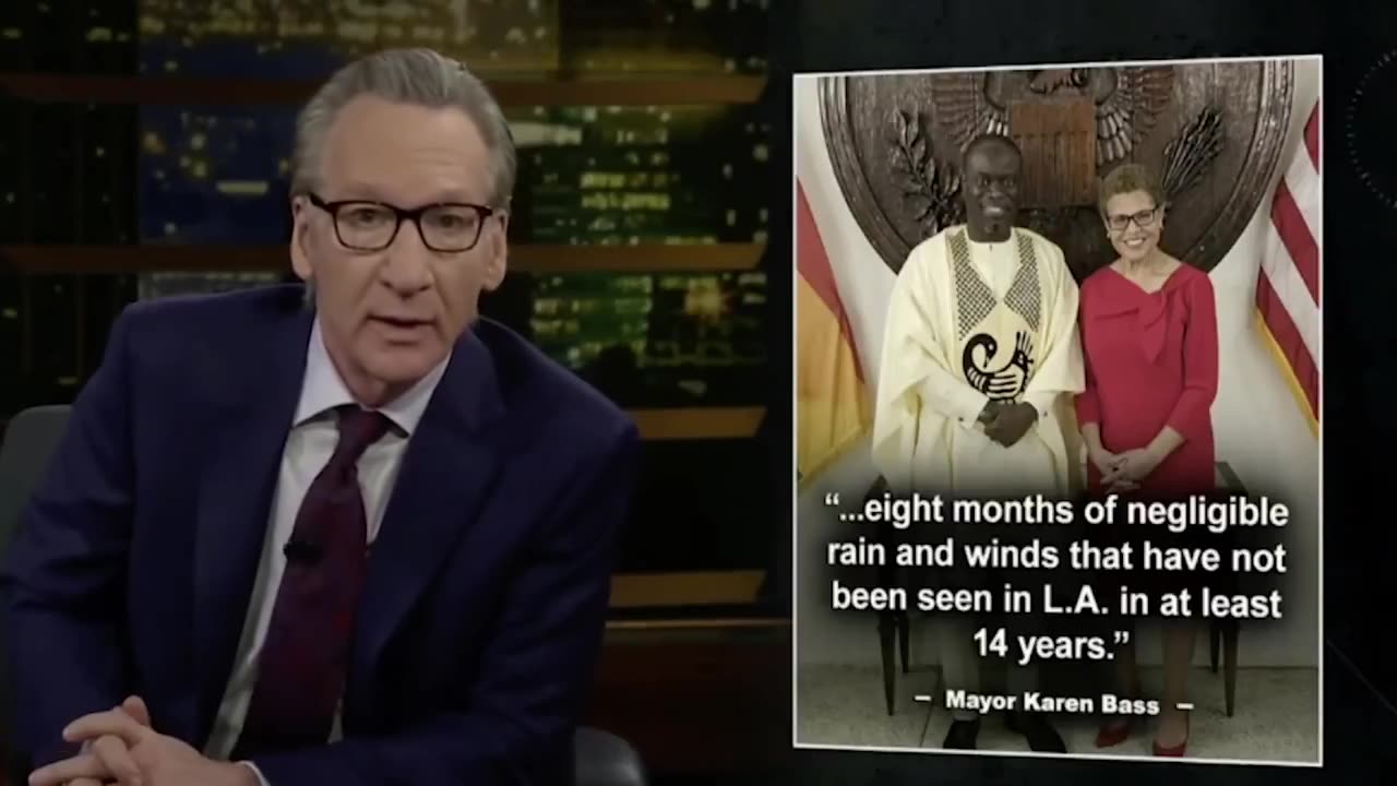 Blistering ending monologue from Bill Maher as he torches LA Mayor Karen Bass